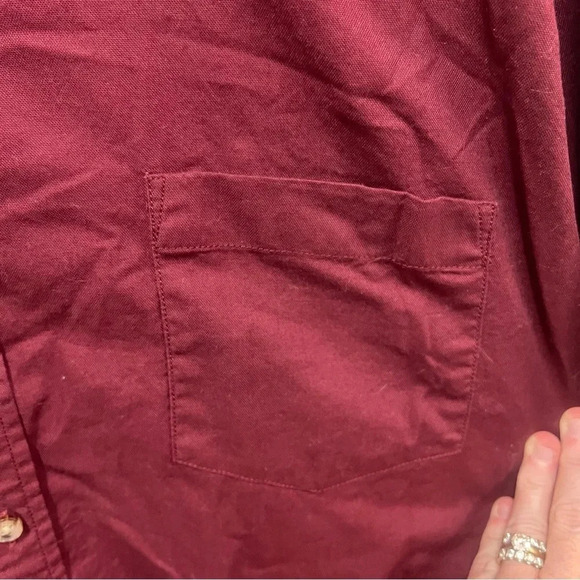 The Foundry Supply Co. button down casual shirt in burgundy size XLT - Picture 4 of 6